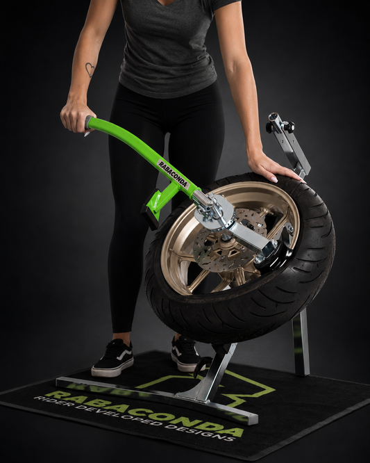 Rabaconda Street Bike Tire Changer | Motorcycle Tire Changing Tool for Street, Track & Adventure Bikes